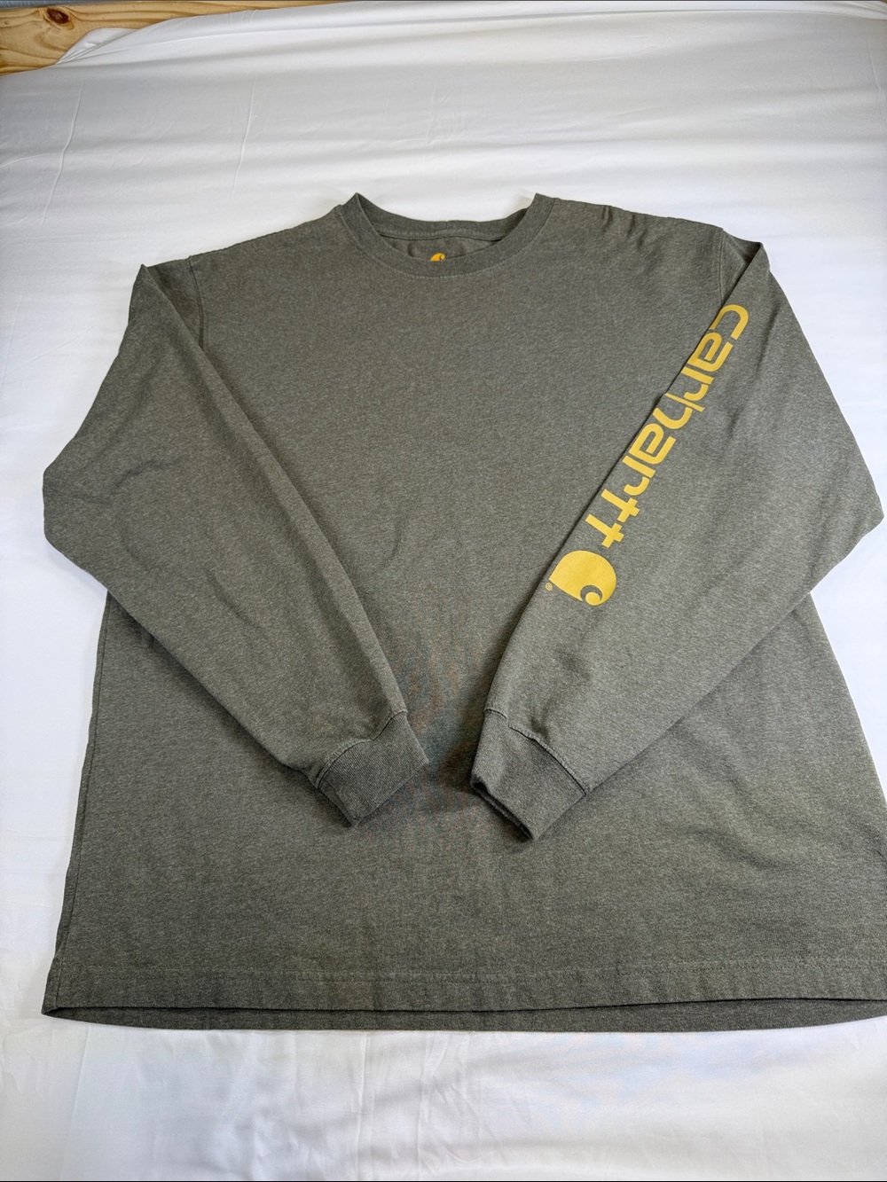 Carhartt Men's Olive Green Long Sleeve Shirt size large